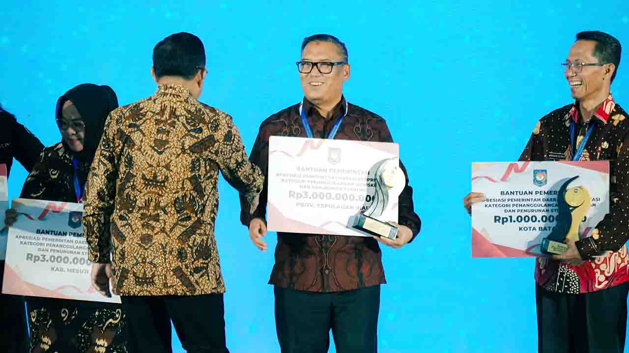 Kepri Raih Penghargaan Nasional Penanggulangan Kemiskinan dan Stunting, Bukti Penguatan Pembangunan Sosial
