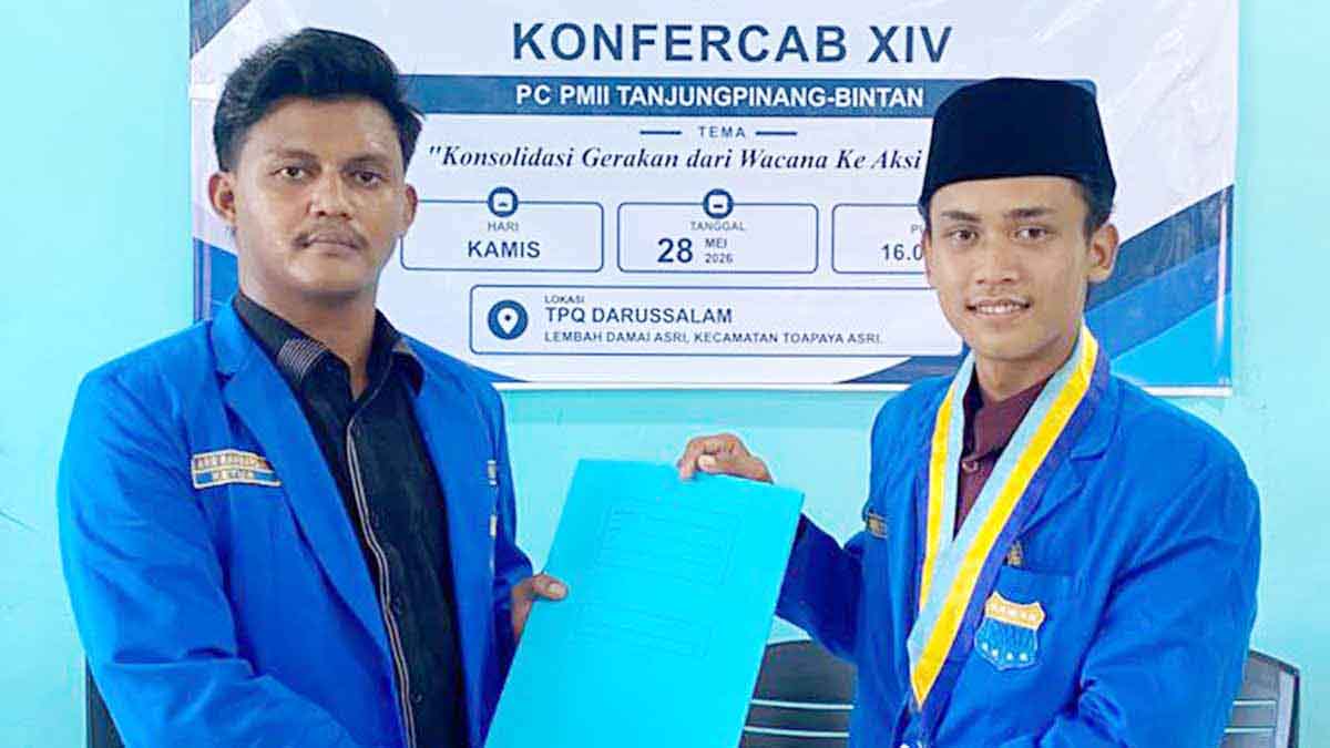 Muhammad Al Mujrin Terpilih Aklamasi sebagai Ketua PC PMII Tanjungpinang-Bintan 2026–2027
