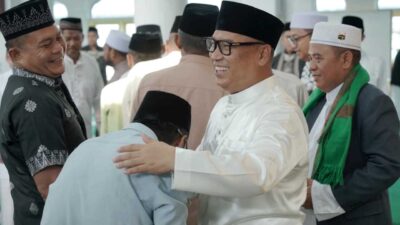 Wagub Nyanyang Ajak Warga Lingga Perkuat Solidaritas saat Salat Idul Adha di Dabo Singkep