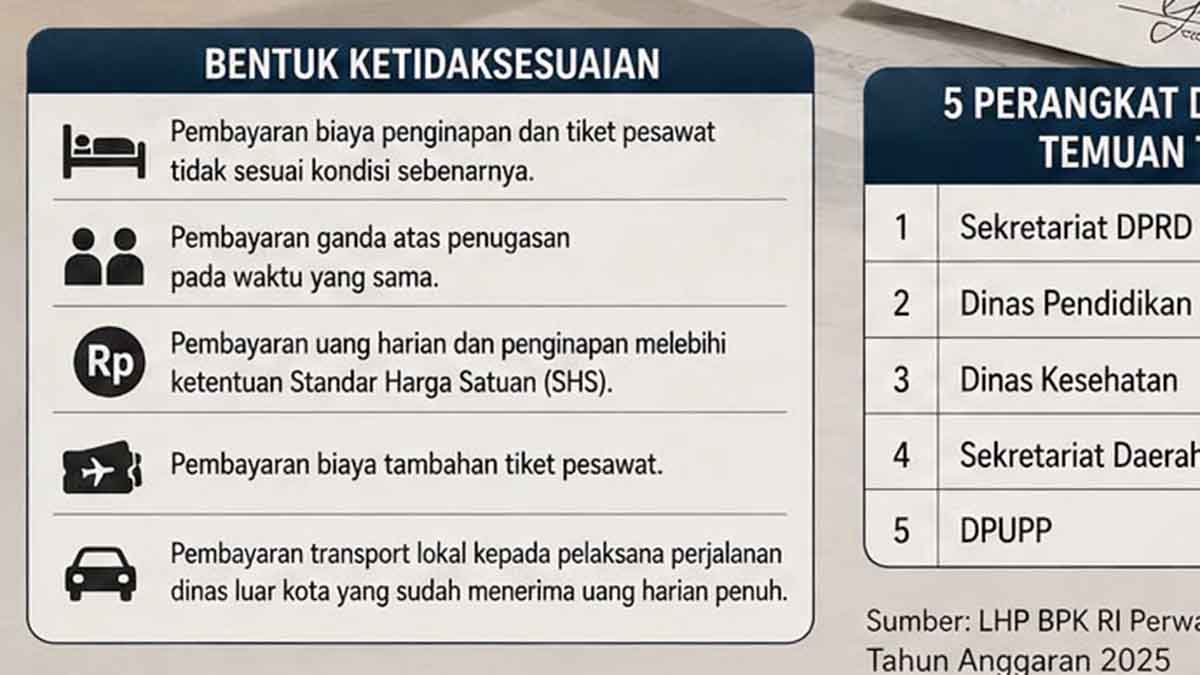 BPK Ungkap Lima Bentuk Ketidaksesuaian dalam Belanja Perjalanan Dinas Pemprov Kepri