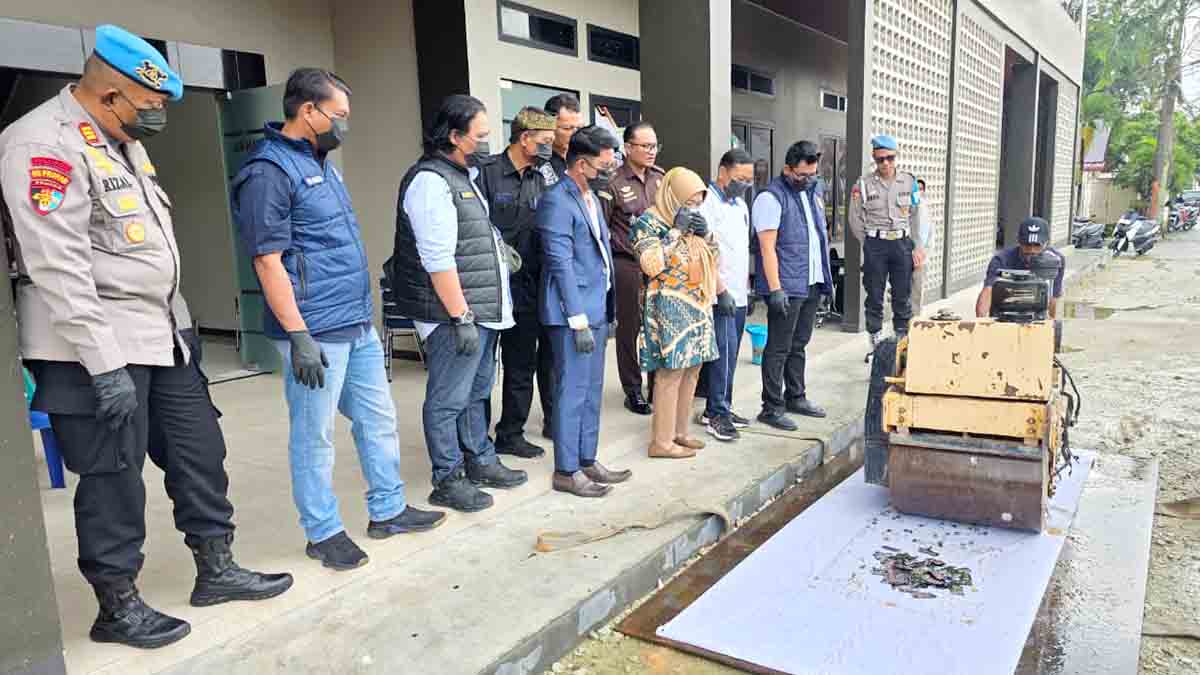 Polres Karimun Musnahkan Sabu, Ekstasi dan Vape Narkotika Hasil Dua Kasus Besar