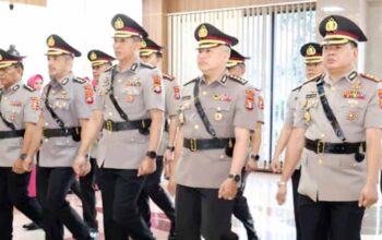 AKBP Gathut Bowo Supriono resmi menjabat Dirlantas Polda Kepri dalam upacara sertijab.