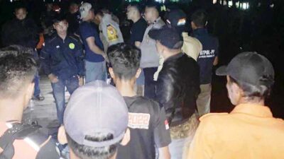 Tim gabungan mencari potongan tubuh di Perairan Genting Pulur, Jemaja Timur.