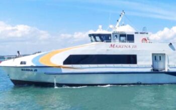 Kapal Marina Ferry melayani rute Johor Bahru–Tanjungpinang dengan jadwal pelayaran yang diperbarui.