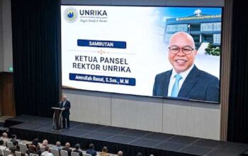Ketua Panitia Seleksi Amrullah Rasal menyampaikan kriteria rektor yang diharapkan bagi Universitas Riau Kepulauan.