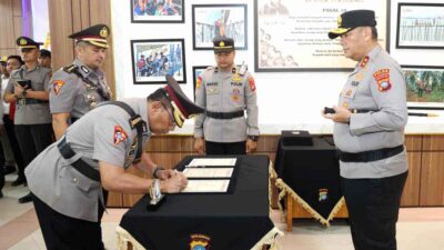 Kombes Pol Taswin mendapat penugasan baru sebagai Kabag Jianling Rojianstra Stamaops Polri usai sertijab di Polda Kepri.