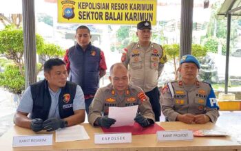 Polisi mengungkap modus pelaku curanmor di Karimun yang merusak kunci stang sepeda motor.