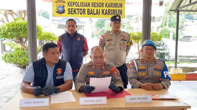 Polisi mengungkap modus pelaku curanmor di Karimun yang merusak kunci stang sepeda motor.