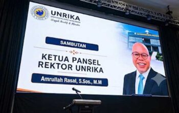 Ketua Panitia Seleksi Amrullah Rasal menjelaskan penerapan good governance dalam pemilihan Rektor Unrika.