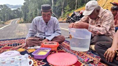 Pembangunan jalan Mampok menuju Air Biru di Kecamatan Jemaja diharapkan meningkatkan konektivitas dan perekonomian masyarakat.
