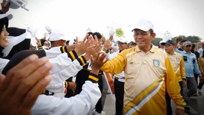 Ansar Ahmad membuka POPDA X Kepri 2026 di Coastal Area Tanjung Balai Karimun.