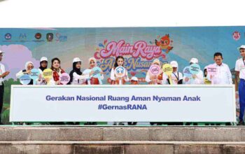 Selvi Ananda Gibran Rakabuming Raka menyampaikan sambutan pada Main Raya Anak Tahun 2026 di Tanjungpinang.